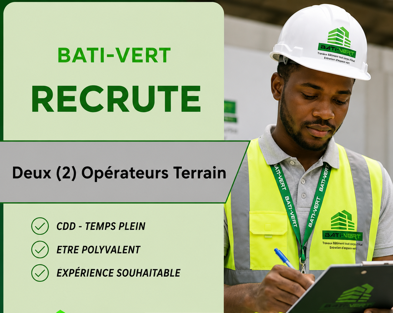 Recrutement – Machiniste débroussailleur